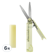 PLUS 剪刀 Twiggy 袋 SC-100PF, 黃色, 6個