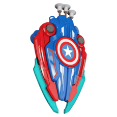 KingSport 美國隊長聲光變形弓箭 3歲以上適用, 美國隊長 藍色, 1盒