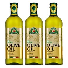 得意的一天 100%義大利橄欖油 冷壓 專業精煉 油質清澈 穩定 發煙點超過210℃, 1L, 3瓶