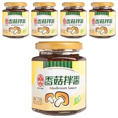 牛頭牌 香菇拌醬, 精選台灣在地香菇, 無防腐劑, 素食可食, 170g, 5罐