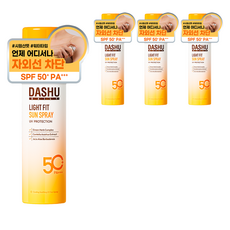 다슈 데일리 라이트핏 선 스프레이 SPF 50+ PA+++, 4개, 150ml