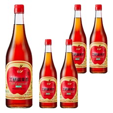 KONG YEN 工研 蘋果醋，水果醋解膩 清爽怡人，稀釋食用 風味獨特，特選蘋果釀造 滋味絕佳, 5瓶, 750ml