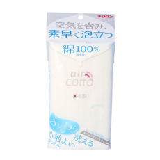 Kikulon 棉質泡沫澡巾 日本製造 100%棉 尺寸24x100公分, 1條