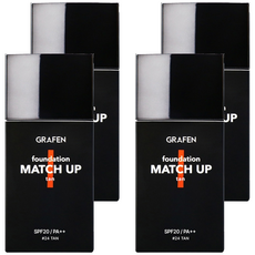 GRAFEN 男士粉底液 40ml, 25 Tan, 4瓶
