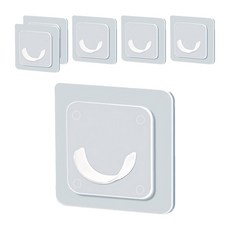 小麥購物 免釘貼掛桿托 6 x 6cm 7g, Y263, 6個