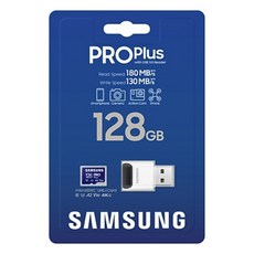 SAMSUNG 三星 PRO Plus microSD 記憶卡 附讀卡機 MB-MD128SB/WW, 128GB, 1組