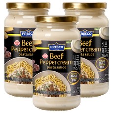 오뚜기 프레스코 비프페퍼크림 파스타소스, 370g, 3개