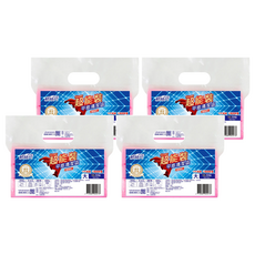 輕時代 超能裝平底清潔袋(大) 63x70cm±5% 高密度聚乙烯(HDPE) 收納與清潔, 32L, 4袋