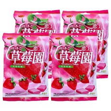 綠得製菓 草莓軟糖, 100g, 4包