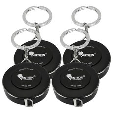 AKTION 鑰匙圈式便攜迷你捲尺 黑色, 4個