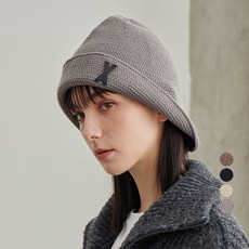 Varzar VA貼片寬帽簷針織漁夫帽