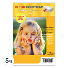 UB PHOTO 亮面噴墨相紙 210g, 4X6, 5個, 500個