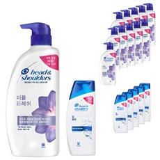 헤드앤숄더 퍼퓸 프레쉬 샴푸 750ml 2p + 딥클린 샴푸 90ml, 6세트