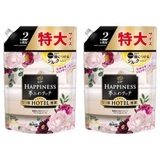 Lenor 蘭諾 日本原裝進口 Happiness 衣物柔軟精 天鵝絨花香補充包, 750ml, 2包