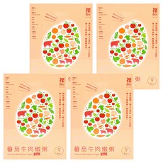 裸廚房 蕃茄牛肉燉粥 Set 2入, 適合9個月以上寶寶, 嚴選食材, 無人工添加物, 320g, 4盒