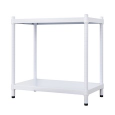dayneeds 日需百備 極致工藝烤漆二層架 展示架 儲藏架 收納層架 層架 鐵架, 2層, 白色
