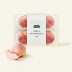 온브릭스 프리미엄 백도아삭 복숭아 혼합팩 4개입, 1.2kg, 1개