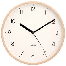 KAPPA 現代山毛櫸靜音掛鐘 W735, 淺木色