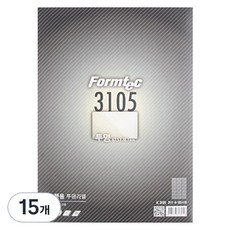 폼텍 전산라벨 IC-3105 잉크젯 투명 라벨지, 21칸, 15개