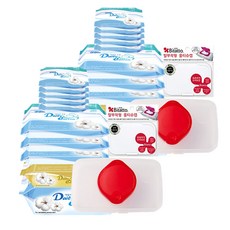신생아 유아 순면 건티슈 베베티슈 뉴체험세트 80매1팩+20매X3팩+7매X5팩+더도톰40매X1팩+케이스 랜덤1개+탈부착캡 랜덤1개, 2세트