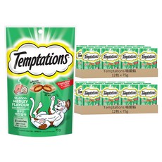 Temptations 喵愛餡 貓點心, 海鮮百匯口味, 75g, 24包