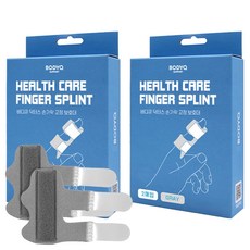 Body Q Doctors 手指固定保護器 紅色 2 件, 2套, 灰色