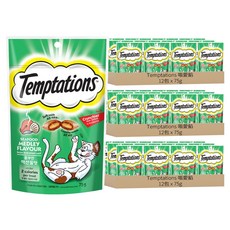 Temptations 喵愛餡 貓點心, 海鮮百匯口味, 75g, 36包
