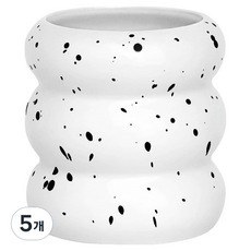 DEMIMOOD 馬卡龍陶瓷多用途刷具筒, 5個, 餅乾奶油