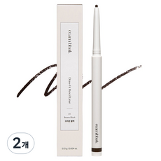 ccam bbak Draw Fit 眼線筆 0.13g, 01 棕黑色, 2個