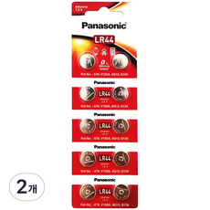 파나소닉 알카라인 코인건전지, 10개입, 2개