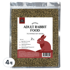 구딘 큰 토끼사료 성토 점보, 4개, 2kg