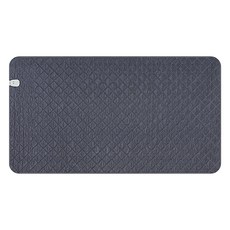 Gompyo韓日電磁波安全EMF碳墊電熱毯簡約黑灰色, 單人(105 x 180 cm)