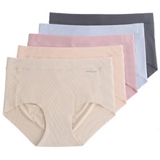 PANTONE 여성용 컴포트 프리컷 팬티 5종 세트