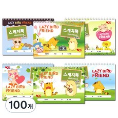 팬시토피아 캐릭터 스케치북 랜덤발송, 25매, 100개