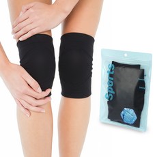 Crocodile 鱷魚 鍺護膝組合 CD377, 黑色, 1套