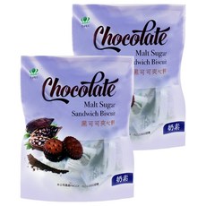 昇田食品 黑可可夾心餅, 250g, 2袋