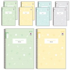 Penpia 2000 小學3-6年級英語春季筆記本, 10入, 隨機出貨