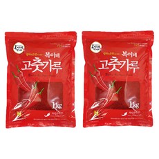 복이네먹거리 중국산 고춧가루 보통맛 김치용, 1kg, 2개