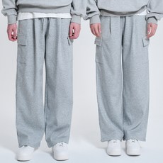 For Sure四季單褶寬鬆工裝褲運動褲