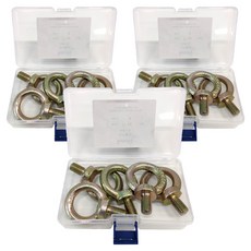 Inno五金 鐵吊環螺栓 IB119, 3個, M12, 22mm