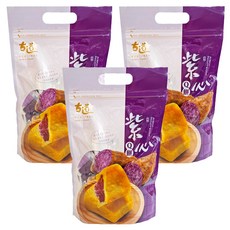 古道 紫心Q餅，台灣風味點心, 280g, 3袋