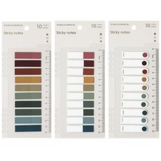 조이픽 간편자 접착메모지플래그 인덱스탭 3종세트 딥컬러, 1세트