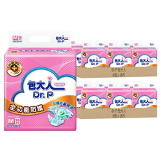 Dr.P 包大人 成人黏貼型紙尿褲 全功能防護, M(腰圍32吋~44吋), 16片, 12包