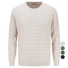 ZIOZIA 男士 Supima 麻花棉質針織衫 AEF1ER1103