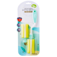 nac nac 替換式旋轉泡綿奶瓶刷, 閃亮黃, 1組