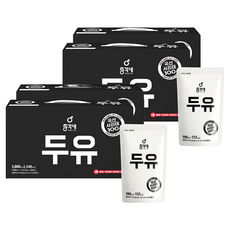 총각네 고칼슘 국산 검은콩두유 담백한맛, 190ml, 80개