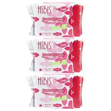 HiBIS 木槿花 貼身衛生棉日用 超薄 蘆薈, 24.5cm, 8片, 3包