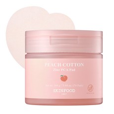 SKINFOOD 水蜜桃清爽鋅PCA棉片, 70枚入, 1個