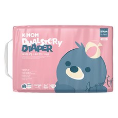 MOTHER-K K-MOM 頂級超薄瞬吸黏貼型尿布 10~14kg, L, 56片