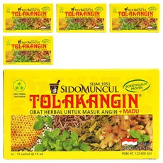 SIDOMUNCUL 蜂蜜薄荷風味調味飲品 (12入), 180ml, 5盒